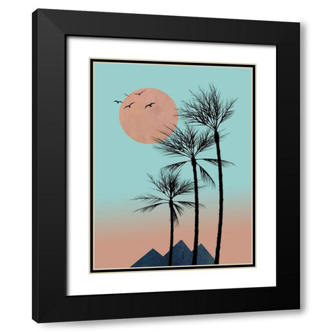 Passion in the Tropics I  Black Modern Wood Framed Art Print with Double Matting by Halli, Hal