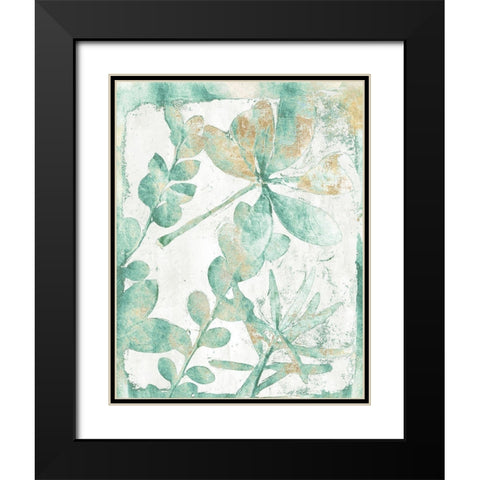 Garden Variety Green Version  Black Modern Wood Framed Art Print with Double Matting by St Hilaire, Elizabeth