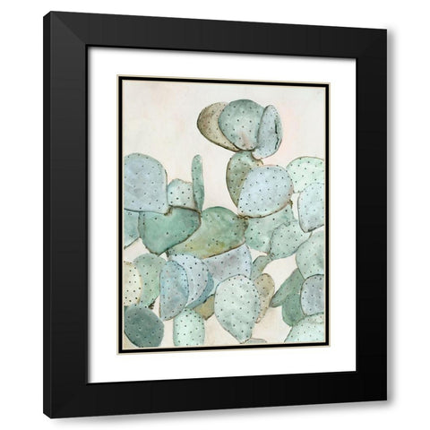 Cotton Candy Cactus II Black Modern Wood Framed Art Print with Double Matting by Hatfiled, Jodi