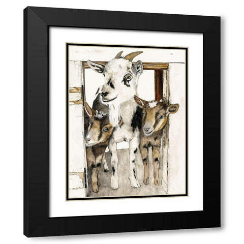 Three Amigos  Black Modern Wood Framed Art Print with Double Matting by Hatfiled, Jodi