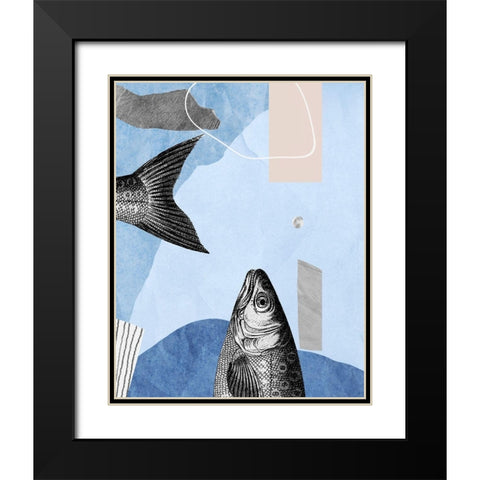 Top and Tail I  Black Modern Wood Framed Art Print with Double Matting by Smith, Karen