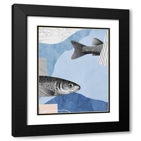Top and Tail II  Black Modern Wood Framed Art Print with Double Matting by Smith, Karen
