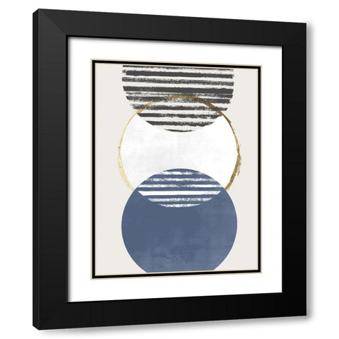 Inside Out II Black Modern Wood Framed Art Print with Double Matting by Smith, Karen