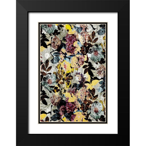 Autumn Floral Black Modern Wood Framed Art Print with Double Matting by Bainbridge, Hope