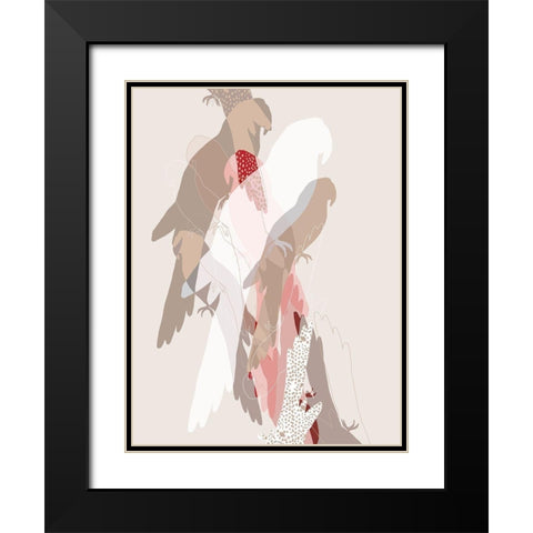 The Birds  Black Modern Wood Framed Art Print with Double Matting by Bainbridge, Hope