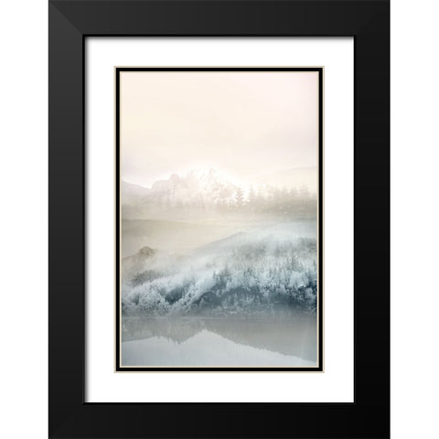 Vanilla Landscape II Black Modern Wood Framed Art Print with Double Matting by Bainbridge, Hope