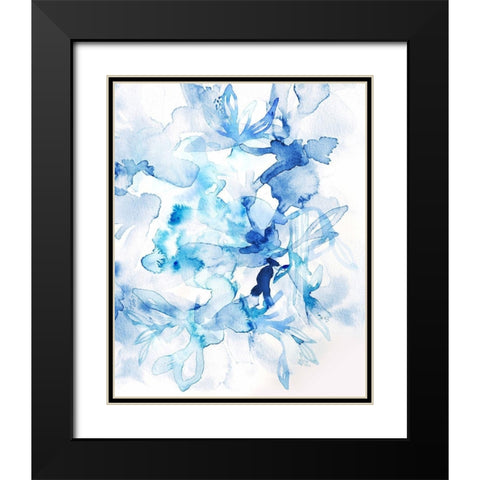 Lullaby Blue III Black Modern Wood Framed Art Print with Double Matting by Bainbridge, Hope