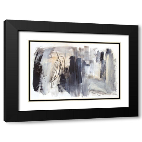 Cinders and Smoke Black Modern Wood Framed Art Print with Double Matting by Bainbridge, Hope