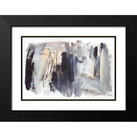 Cinders and Smoke Black Modern Wood Framed Art Print with Double Matting by Bainbridge, Hope