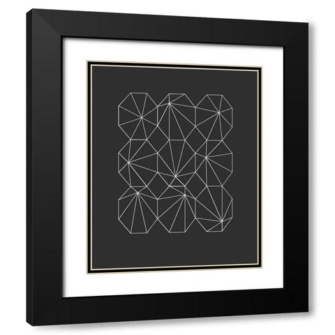 Geometry of Atoms IÂ  Black Modern Wood Framed Art Print with Double Matting by Hauanio, Sandi