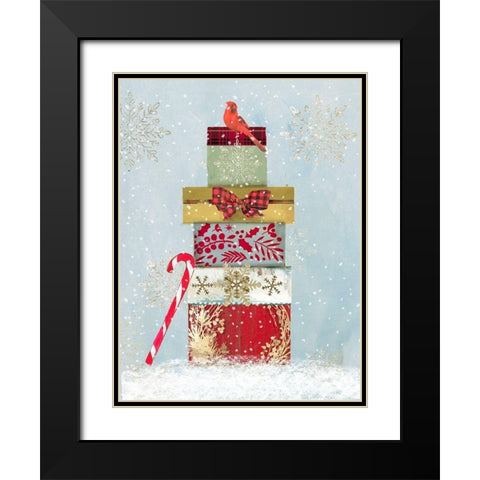 Holiday Gifts  Black Modern Wood Framed Art Print with Double Matting by PI Studio