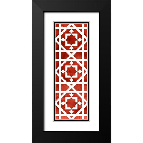 Holiday Ornate I Black Modern Wood Framed Art Print with Double Matting by PI Studio