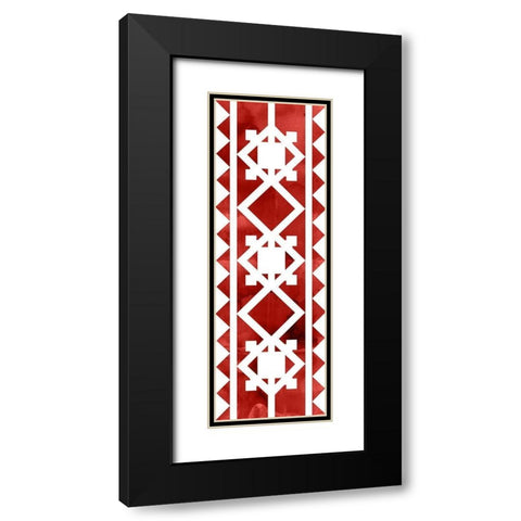 Holiday Ornate II Black Modern Wood Framed Art Print with Double Matting by PI Studio