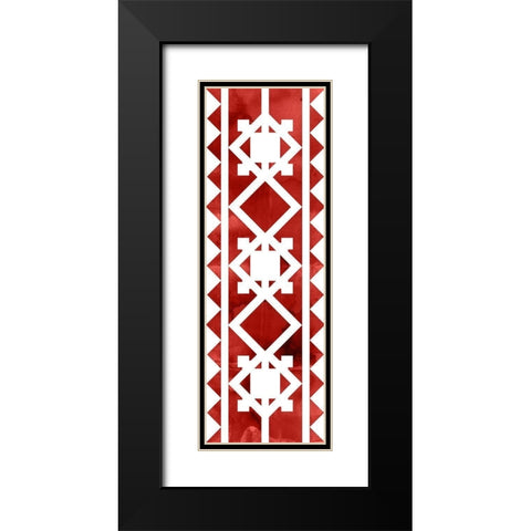 Holiday Ornate II Black Modern Wood Framed Art Print with Double Matting by PI Studio