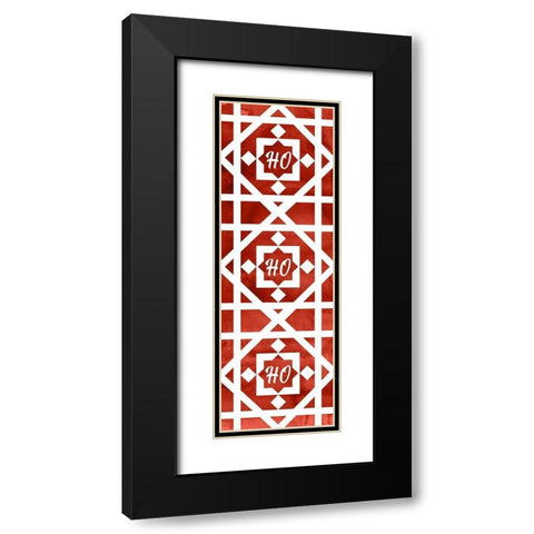 Nordic Quilt I  Black Modern Wood Framed Art Print with Double Matting by PI Studio