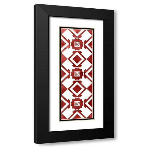 Nordic Quilt II   Black Modern Wood Framed Art Print with Double Matting by PI Studio