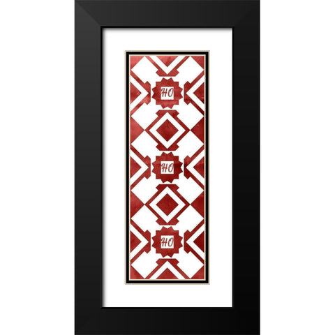 Nordic Quilt II   Black Modern Wood Framed Art Print with Double Matting by PI Studio