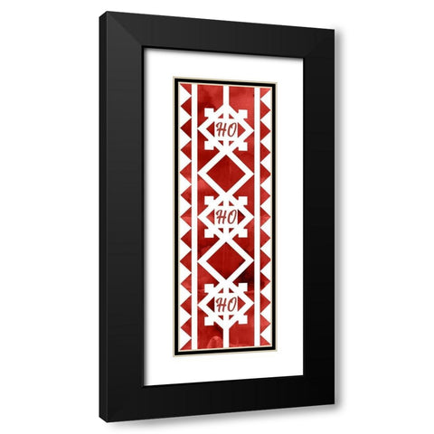 Nordic Quilt III   Black Modern Wood Framed Art Print with Double Matting by PI Studio