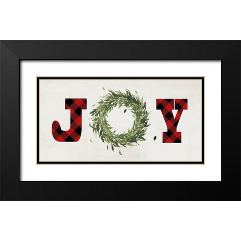 Filled with Joy Black Modern Wood Framed Art Print with Double Matting by PI Studio