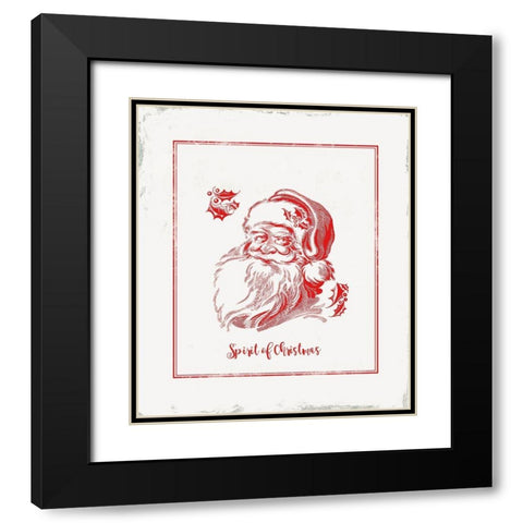 Believe in Christmas Black Modern Wood Framed Art Print with Double Matting by PI Studio