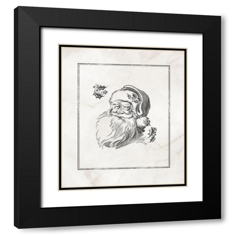 Believe in Santa  Black Modern Wood Framed Art Print with Double Matting by PI Studio