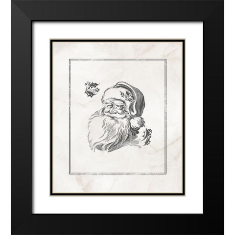 Believe in Santa  Black Modern Wood Framed Art Print with Double Matting by PI Studio