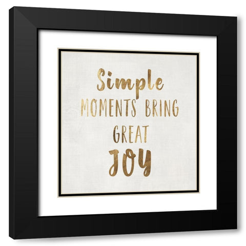 Simple Moments  Black Modern Wood Framed Art Print with Double Matting by PI Studio