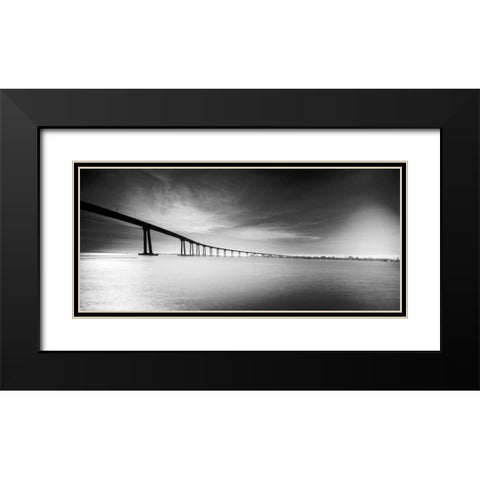 Way Over the Bay I Black Modern Wood Framed Art Print with Double Matting by Hartson-Weddie, Ryan