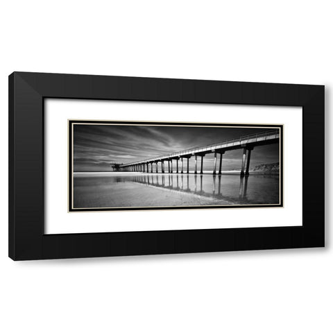 Foreshore Black Modern Wood Framed Art Print with Double Matting by Hartson-Weddie, Ryan