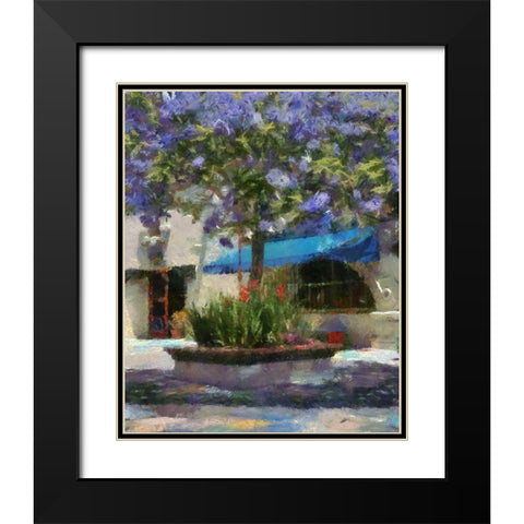 Al Fresco II Black Modern Wood Framed Art Print with Double Matting by Hartson-Weddle, Ryan