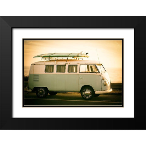 Surfs Up I Black Modern Wood Framed Art Print with Double Matting by Hartson-Weddle, Ryan