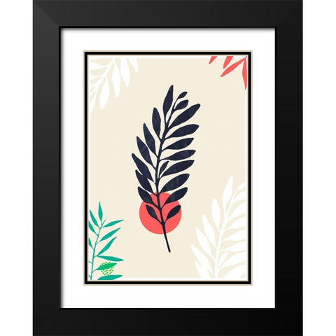 Little leaves III Black Modern Wood Framed Art Print with Double Matting by Hogan, Aoibhne
