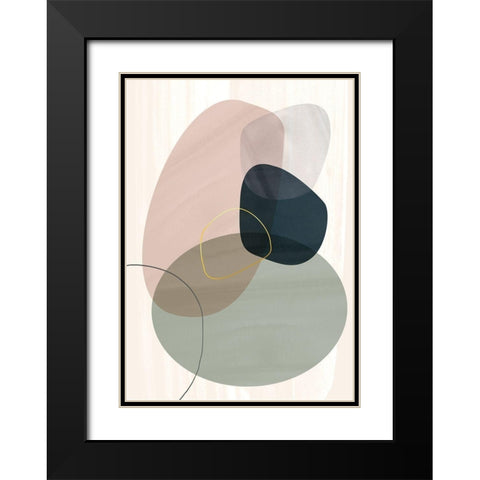 Bonding Black Modern Wood Framed Art Print with Double Matting by Hogan, Aoibhne