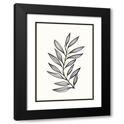 Flowing Breeze  Black Modern Wood Framed Art Print with Double Matting by Hogan, Aoibhne