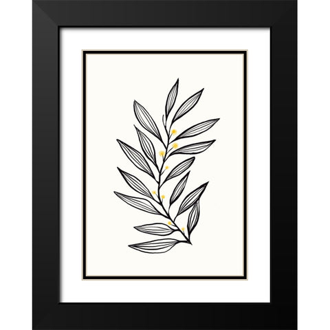 Flowing Breeze  Black Modern Wood Framed Art Print with Double Matting by Hogan, Aoibhne