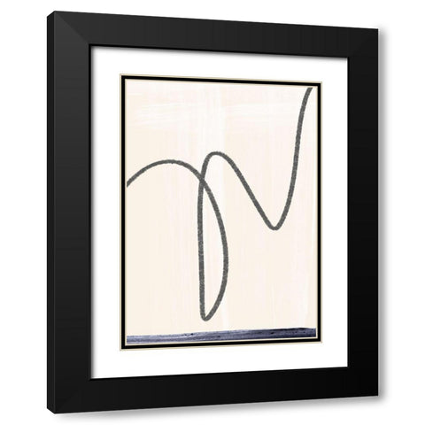 Departured I  Black Modern Wood Framed Art Print with Double Matting by Hogan, Aoibhne