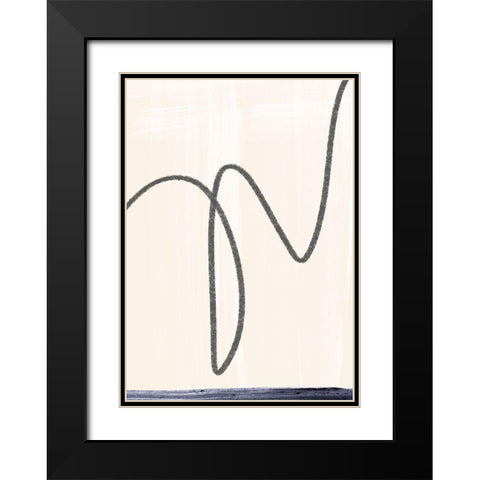 Departured I  Black Modern Wood Framed Art Print with Double Matting by Hogan, Aoibhne