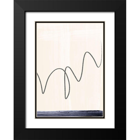 Departured II  Black Modern Wood Framed Art Print with Double Matting by Hogan, Aoibhne
