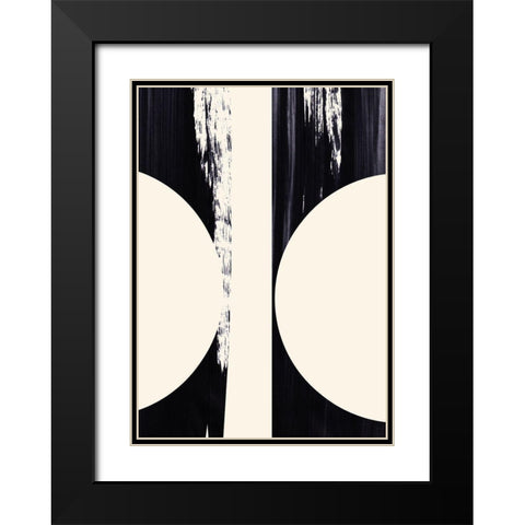 Hourglass  Black Modern Wood Framed Art Print with Double Matting by Hogan, Aoibhne