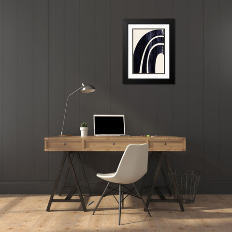 ArcherÂ  Black Modern Wood Framed Art Print with Double Matting by Hogan, Aoibhne