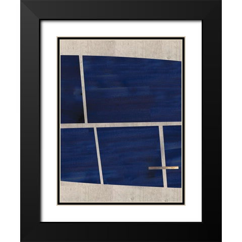 Locks II Black Modern Wood Framed Art Print with Double Matting by Hogan, Aoibhne