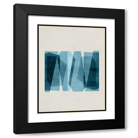 Bolds of Blue III  Black Modern Wood Framed Art Print with Double Matting by Hogan, Aoibhne