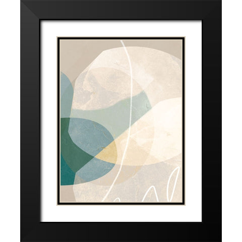 Formations of Blue III Black Modern Wood Framed Art Print with Double Matting by Hogan, Aoibhne
