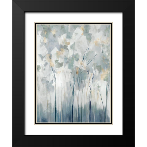 Blue Forest Adventure I  Black Modern Wood Framed Art Print with Double Matting by Ian C
