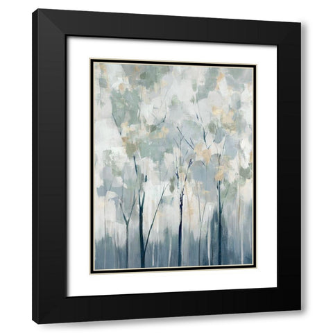 Blue Forest Adventure II  Black Modern Wood Framed Art Print with Double Matting by Ian C