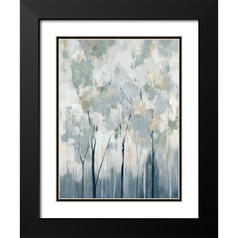 Blue Forest Adventure II  Black Modern Wood Framed Art Print with Double Matting by Ian C