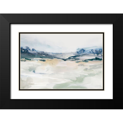 Gleaming Basin  Black Modern Wood Framed Art Print with Double Matting by Ian C