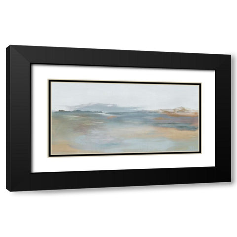 Coastal Reset Black Modern Wood Framed Art Print with Double Matting by Ian C