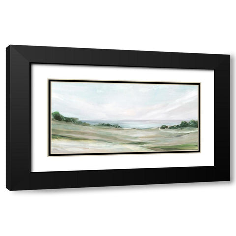 Calm Hill Black Modern Wood Framed Art Print with Double Matting by Ian C