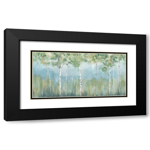 Peaceful Oasis Black Modern Wood Framed Art Print with Double Matting by Ian C